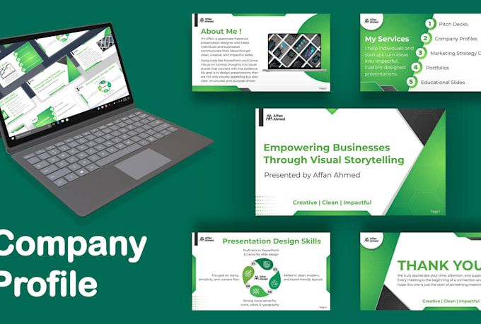 design modern company profile corporate presentation